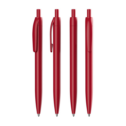 Ручка шариковая "Phil" из антибактериального пластика, красный
