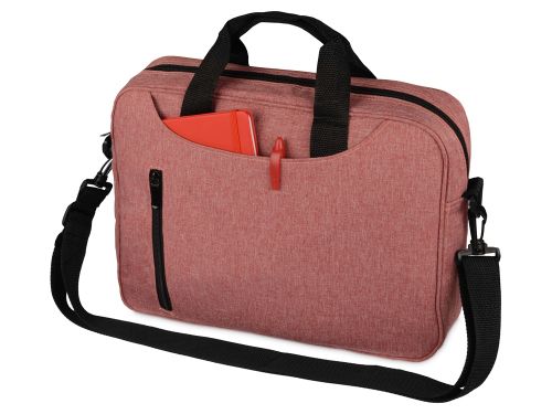 Сумка для ноутбука Wing с вертикальным наружным карманом, красный (Р)
