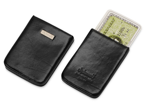Футляр для визиток, кредитных и дисконтных карт Diplomat (черный)