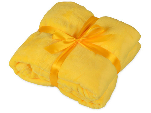 Подарочный набор с пледом, термокружкой Dreamy hygge, желтый