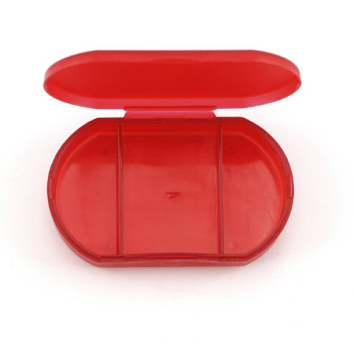Витаминница TRIZONE, 3 отсека; 6 x 1.3 x 3.9 см; пластик, красная (красный)