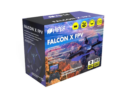 Радиоуправляемый квадрокоптер HIPER FALCON X FPV