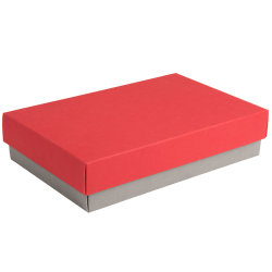 Коробка подарочная CRAFT BOX (серый, красный)