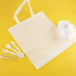Набор подарочный FIRSTAID: сумка, ланчбокс, набор столовых приборов, белый (белый)