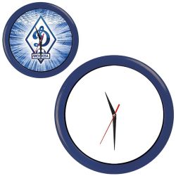 Часы настенные "ПРОМО" разборные; темно-синий, D28,5 см; пластик (темно-синий)