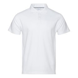 Рубашка поло мужская STAN хлопок/полиэстер 185, 04, белый